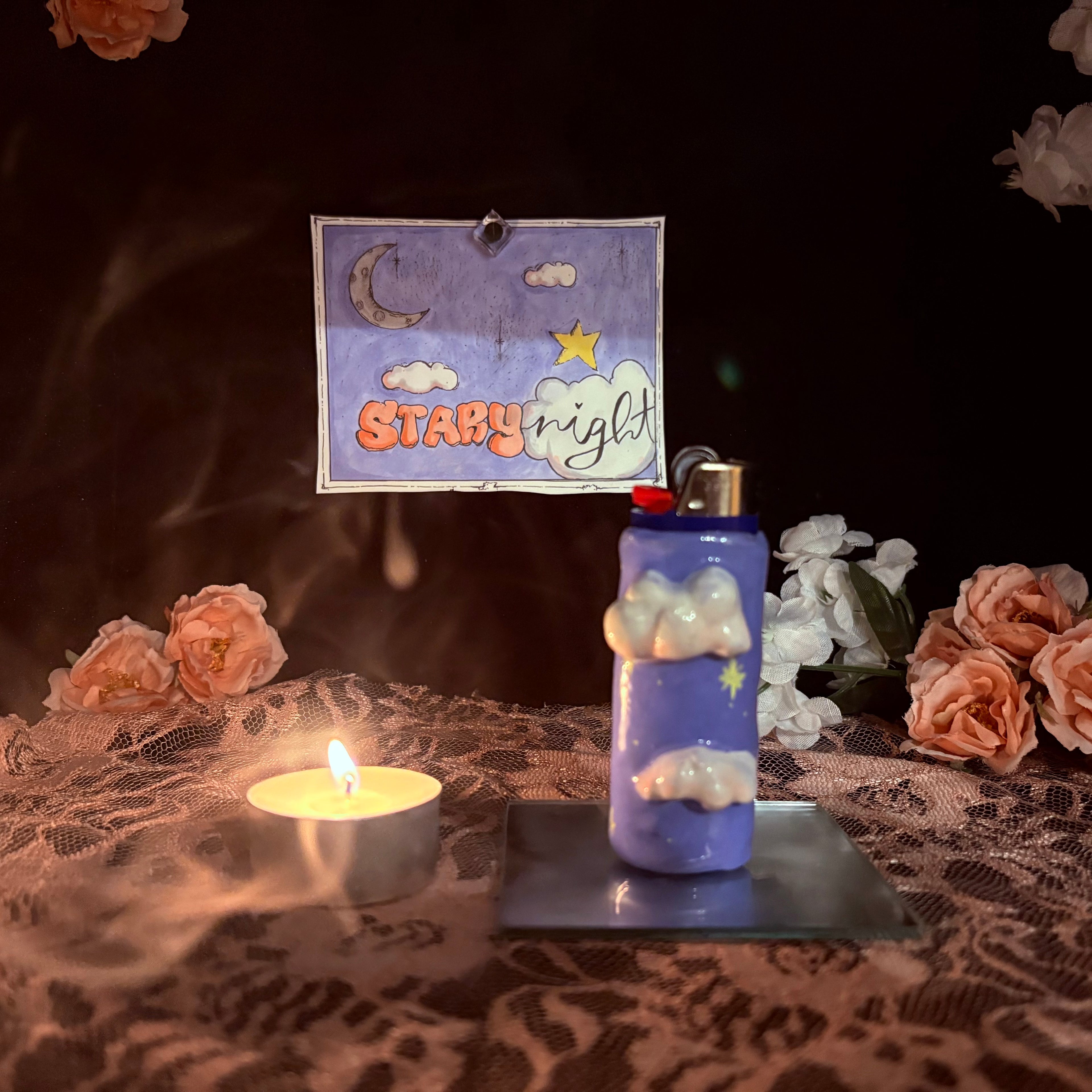 Starry night lighter case